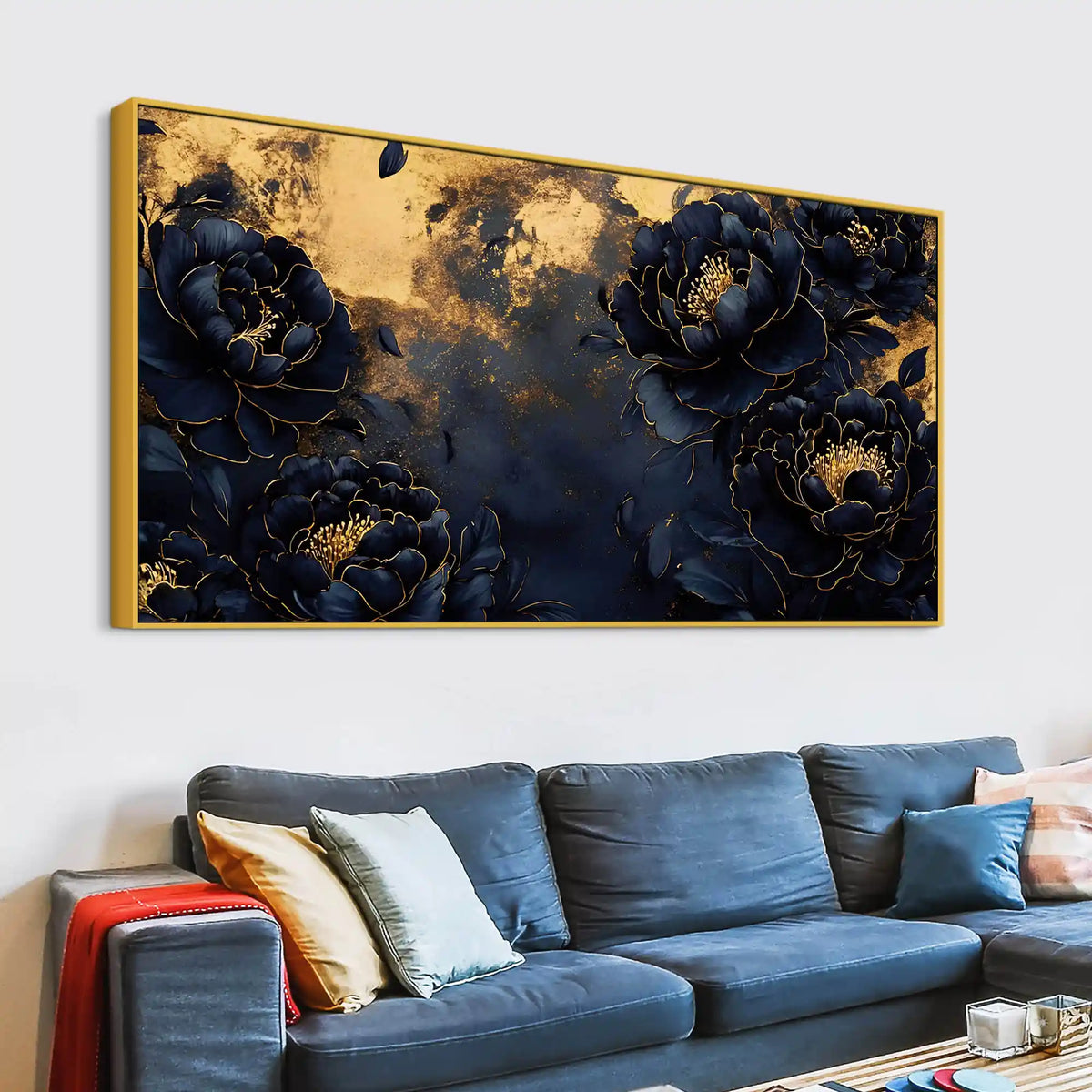 Premium Elegant Flower Canvas Painting for Bedroom Décor