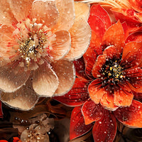 Premium Floral Crystal Glass Painting for Home Décor