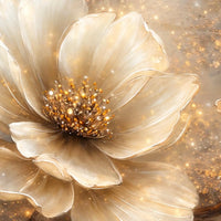 Premium Flower Crystal Glass Décor Wall Painting