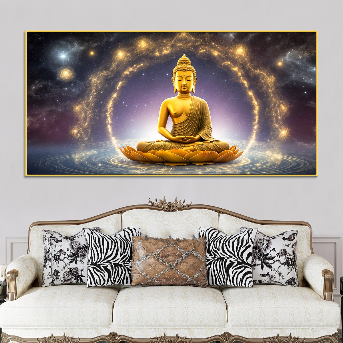 Premium Gautam Buddha Wall Art Painting for Home & Office