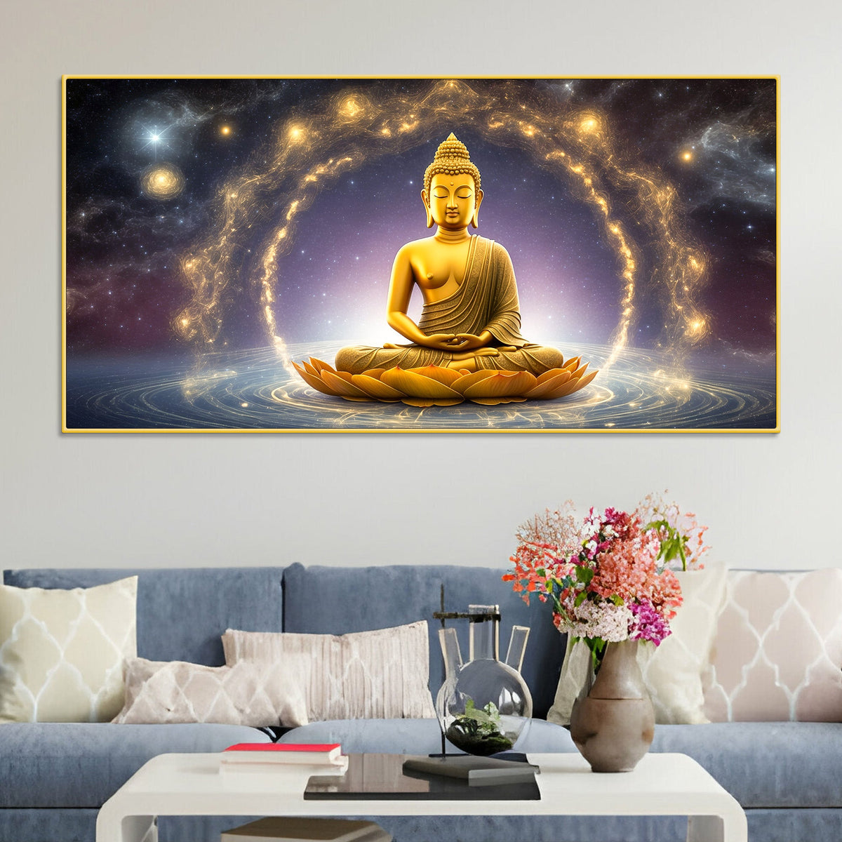 Premium Gautam Buddha Wall Art Painting for Home & Office