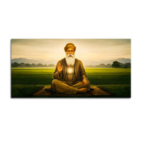 Premium Guru Nanak Dev Ji Religious Wall Painting for Décor
