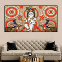 Premium Laddu Gopal Krishna Painting for Spiritual Home