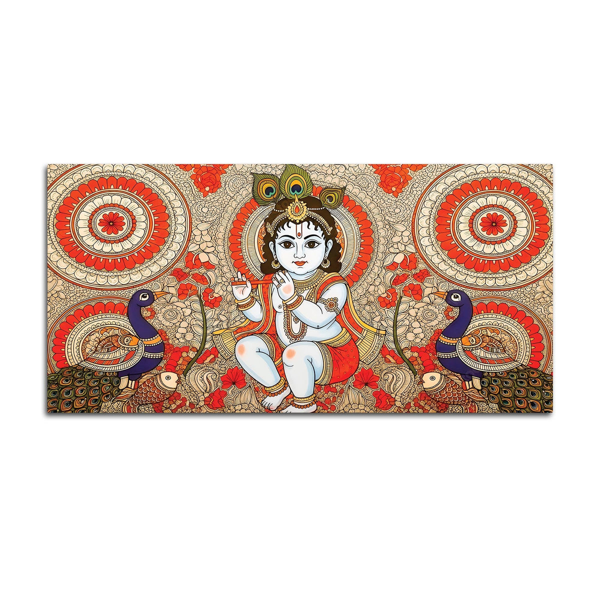 Premium Laddu Gopal Krishna Painting for Spiritual Home