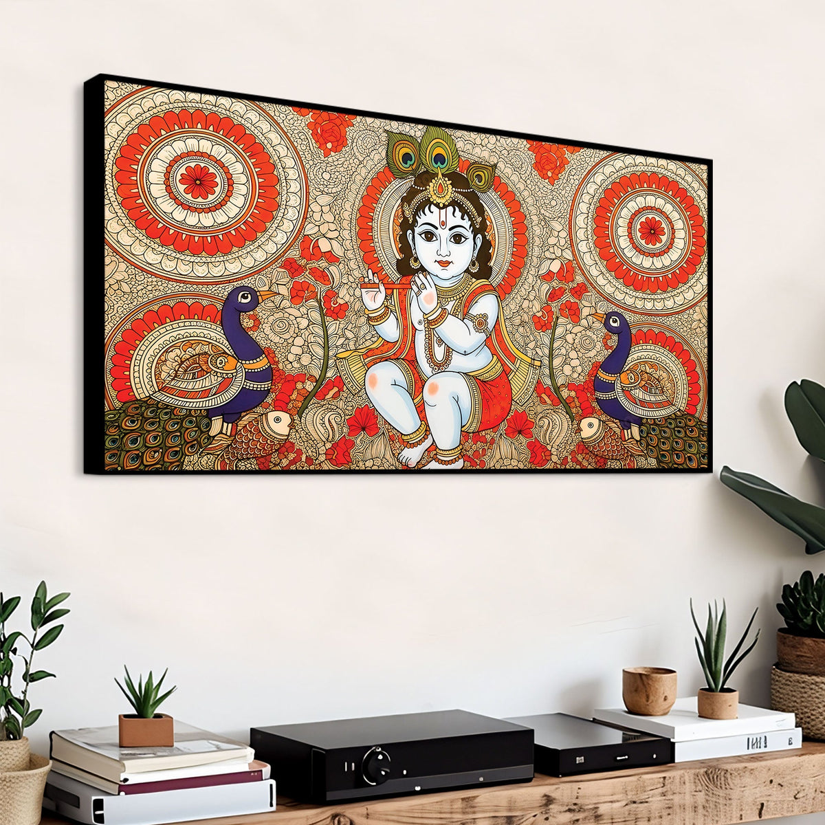 Premium Laddu Gopal Krishna Painting for Spiritual Home