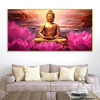 Premium Lord Buddha Painting for Home & Office Walls