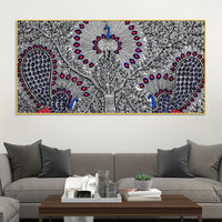 Premium Madhubani Canvas Wall Painting for Modern Ethnic Decor