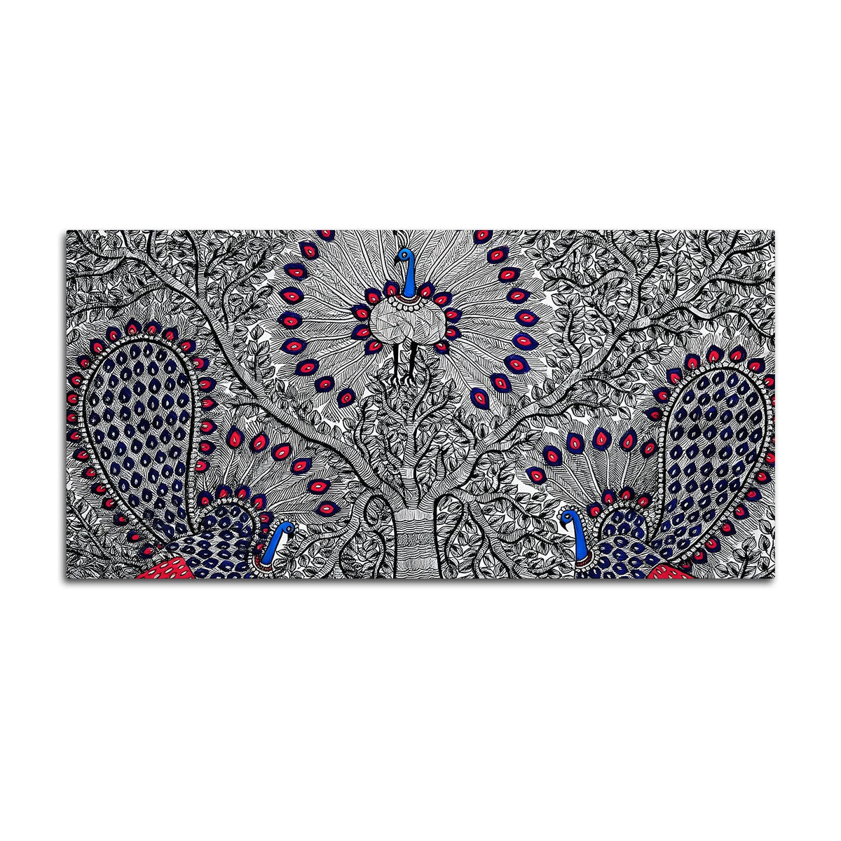 Premium Madhubani Canvas Wall Painting for Modern Ethnic Decor