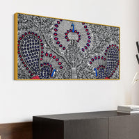 Premium Madhubani Canvas Wall Painting for Modern Ethnic Decor
