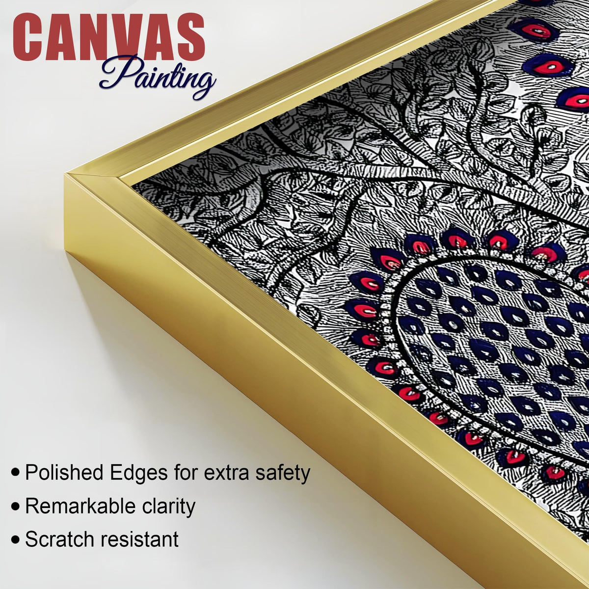 Premium Madhubani Canvas Wall Painting for Modern Ethnic Decor