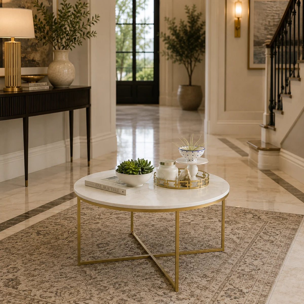Premium Marble Table for Luxury Living Room Decor