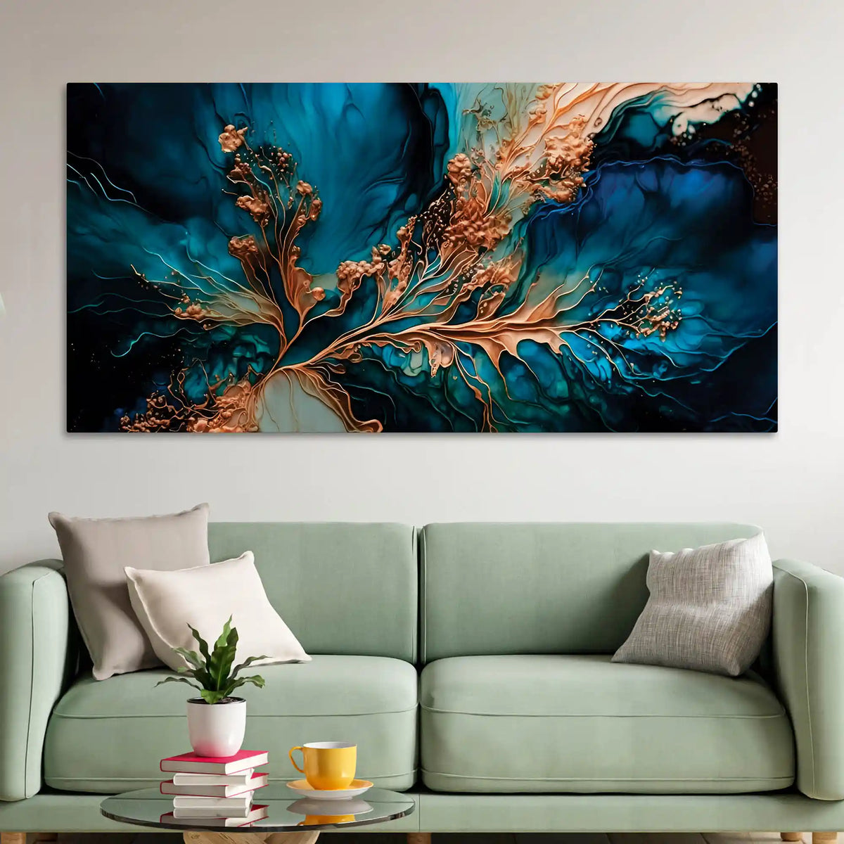 Premium Modern Abstract Canvas Painting for Living Room