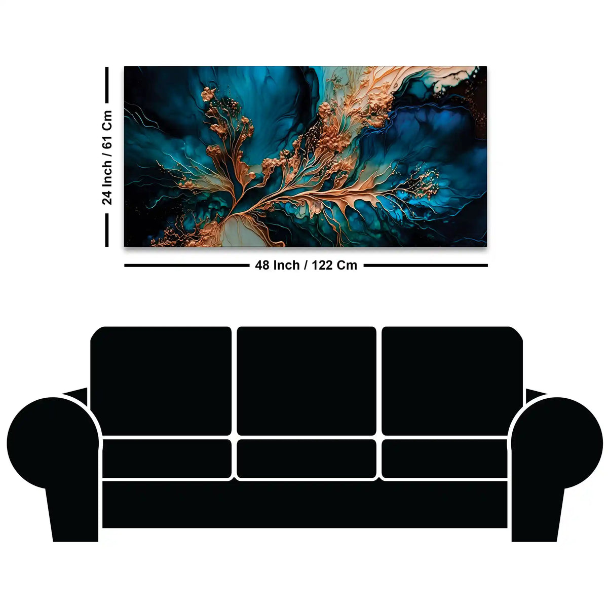 Premium Modern Abstract Canvas Painting for Living Room