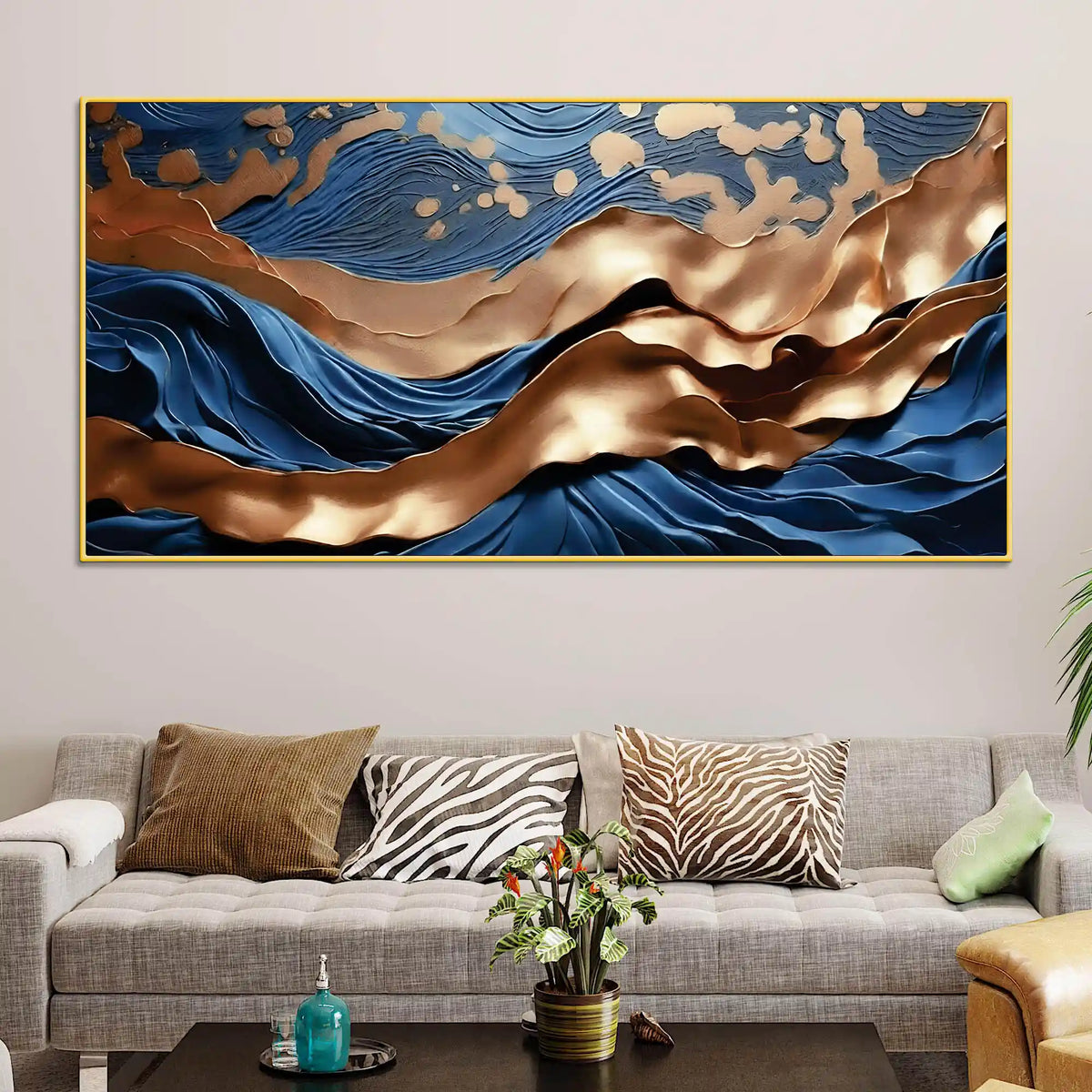 Premium Modern Abstract Canvas Wall Painting for Luxury Décor