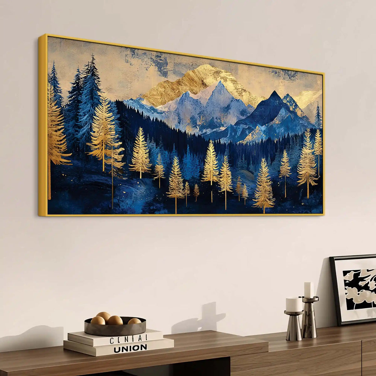 Premium Modern Abstract Mountain Canvas Painting