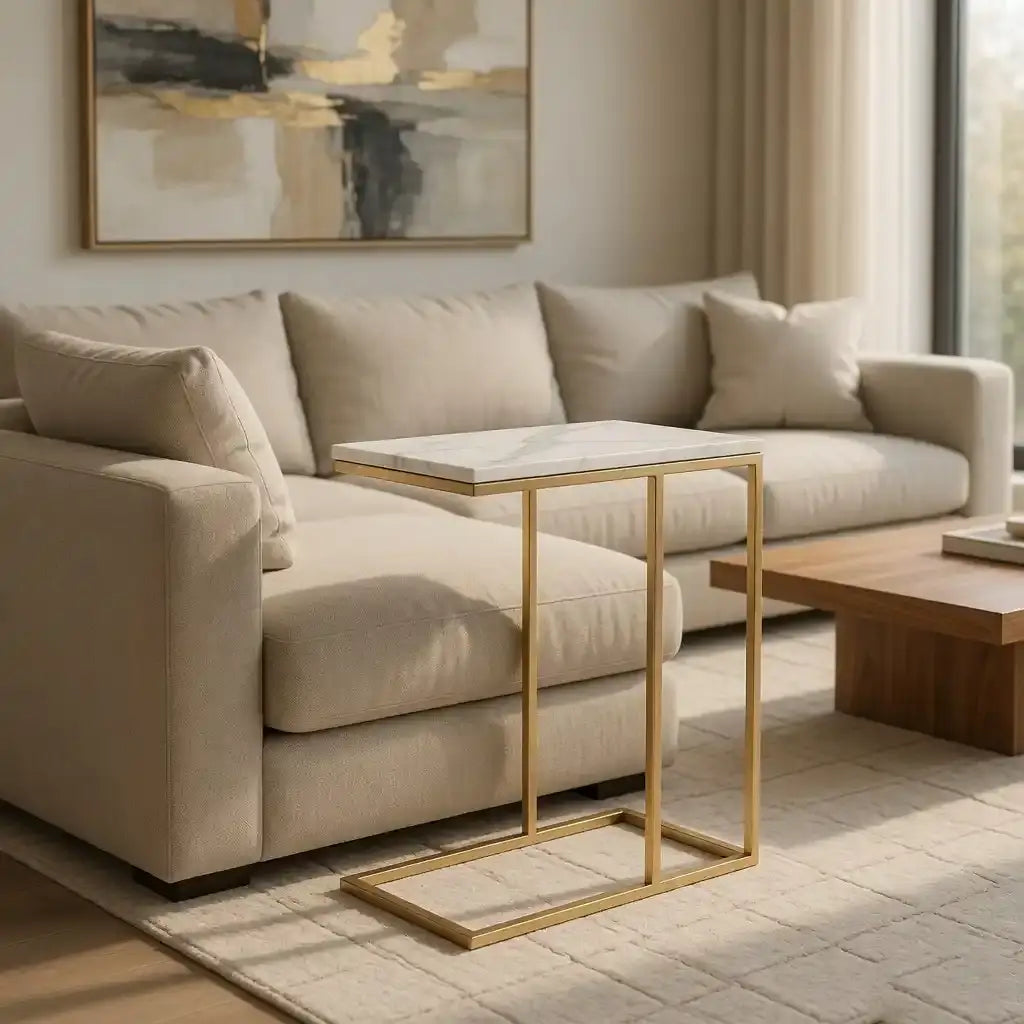 Premium Modern Accent Table for Living Room, Bedroom & Loung