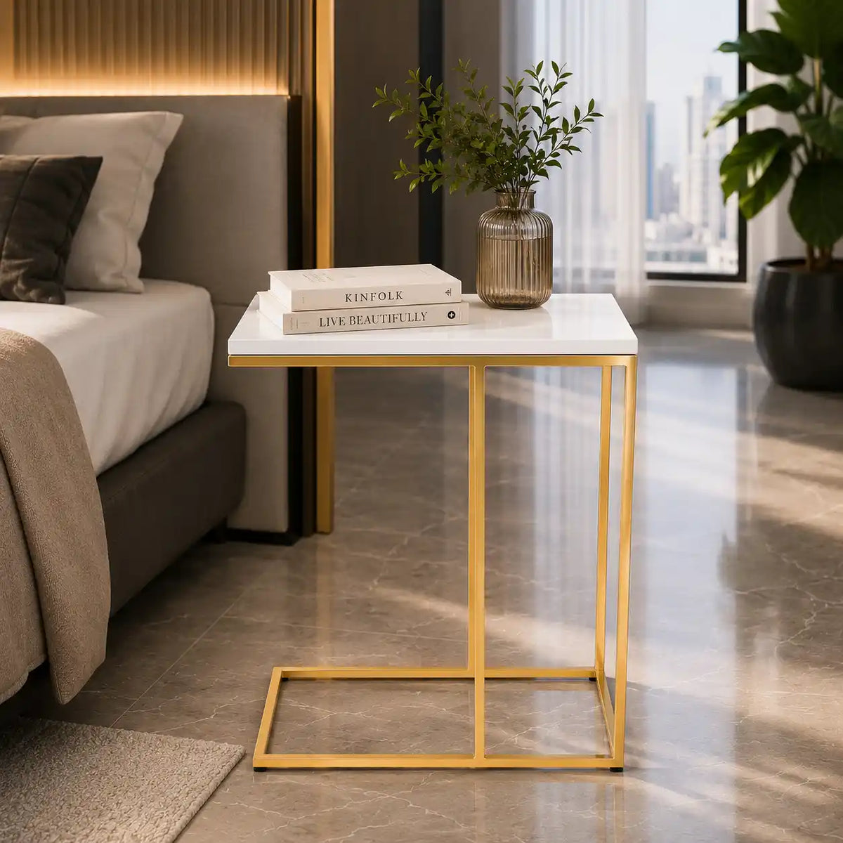 Premium Modern Accent Table for Living Room, Bedroom & Loung