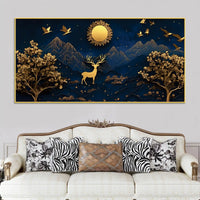 Premium Mountain Deer Canvas Painting for Office & for Home