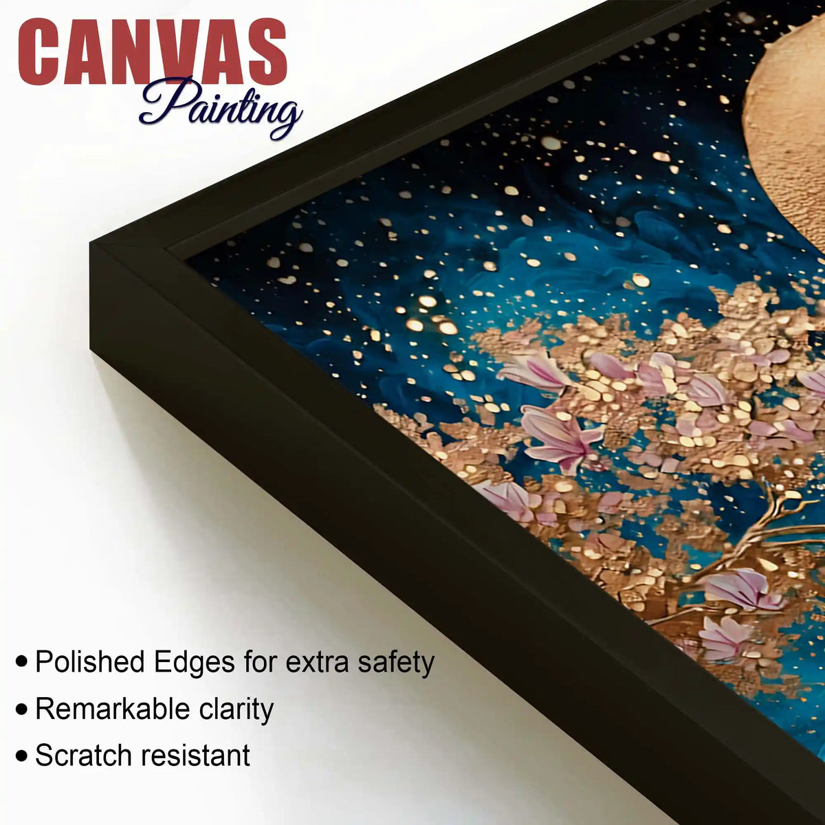 Premium Nature Abstract Wall Art Blossom Tree Canvas Painting