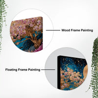 Premium Nature Abstract Wall Art Blossom Tree Canvas Painting