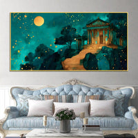 Premium Night Abstract Canvas Wall Painting for Home Décor