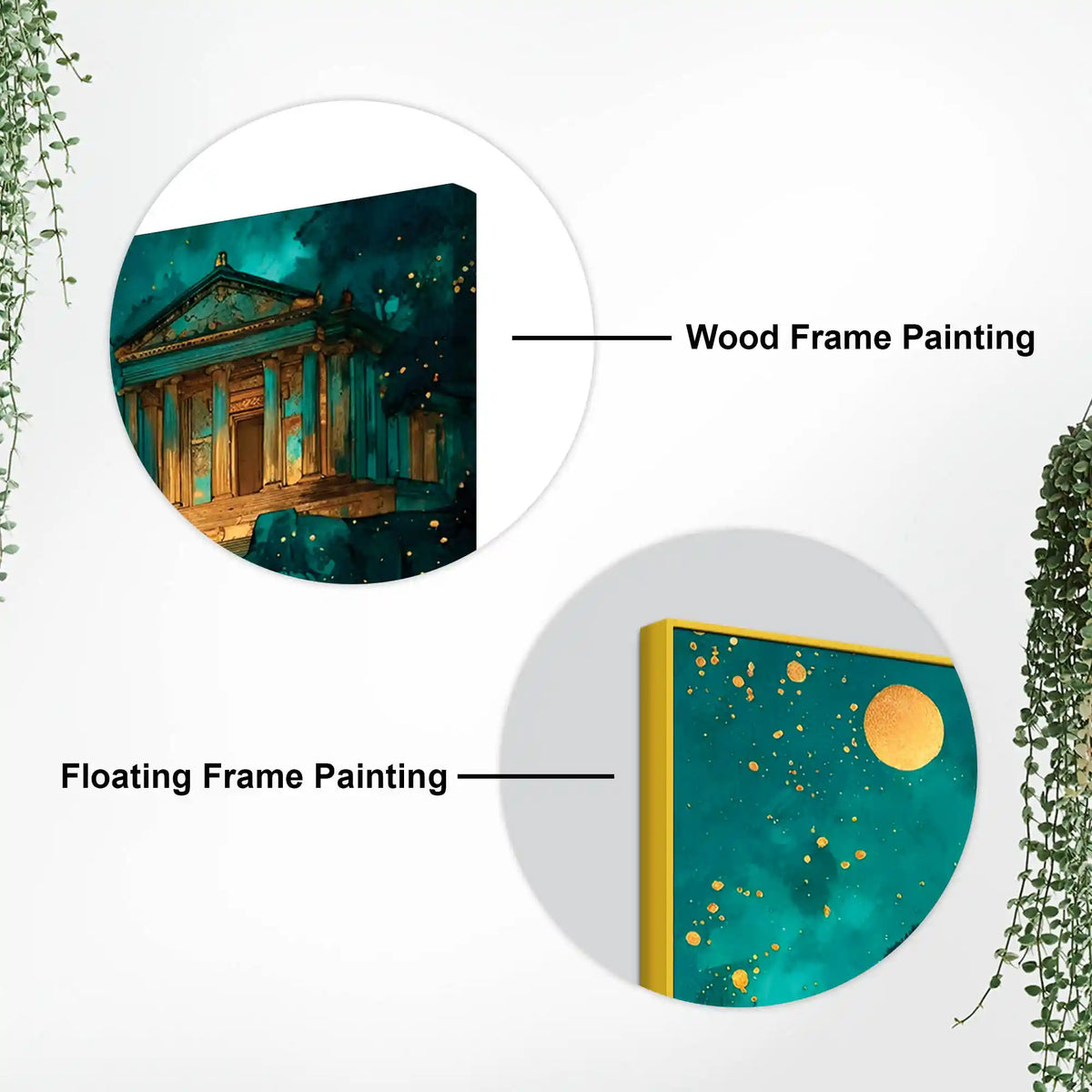 Premium Night Abstract Canvas Wall Painting for Home Décor
