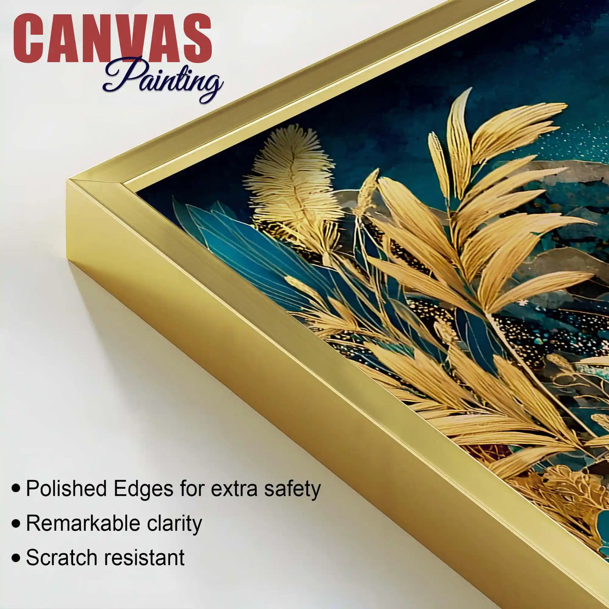 Premium Ocean Sunset Abstract Canvas Painting