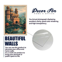 Premium Palace and Nature Art Wall Frame Set of Four