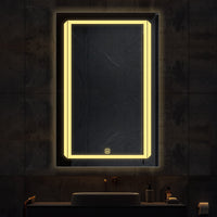 Premium Rectangular Line Shaped LED Bathroom Wall Mirror