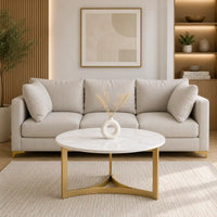 Premium Round Marble Center Table with Stylish Structure