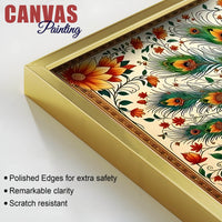 Premium Royal Peacock Decor Canvas Wall Art Painting