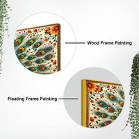Premium Royal Peacock Decor Canvas Wall Art Painting