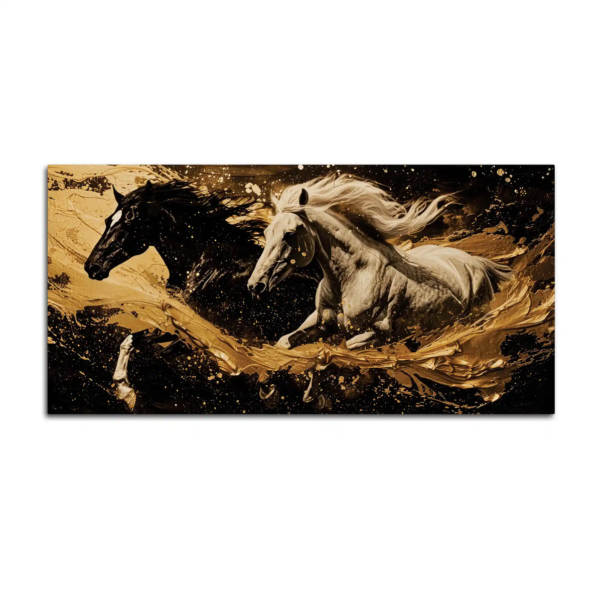 Premium Running Horses Canvas Painting for Living Room