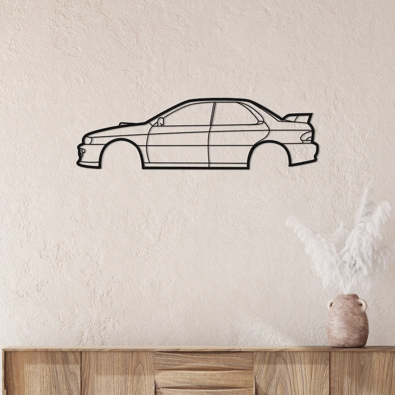 Premium Sedan Metal Wall Art for Wall Decoration