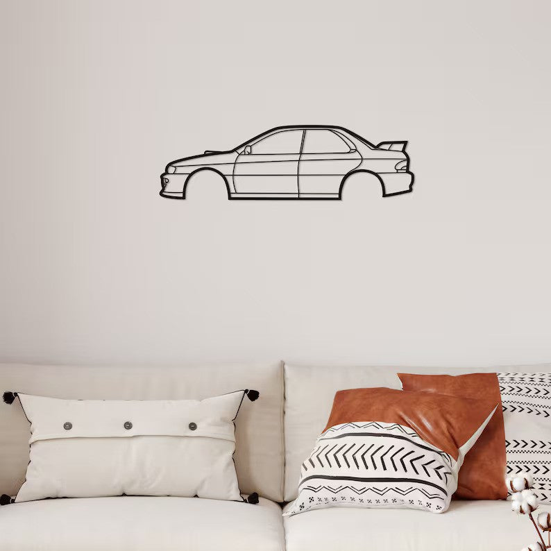 Premium Sedan Metal Wall Art for Wall Decoration
