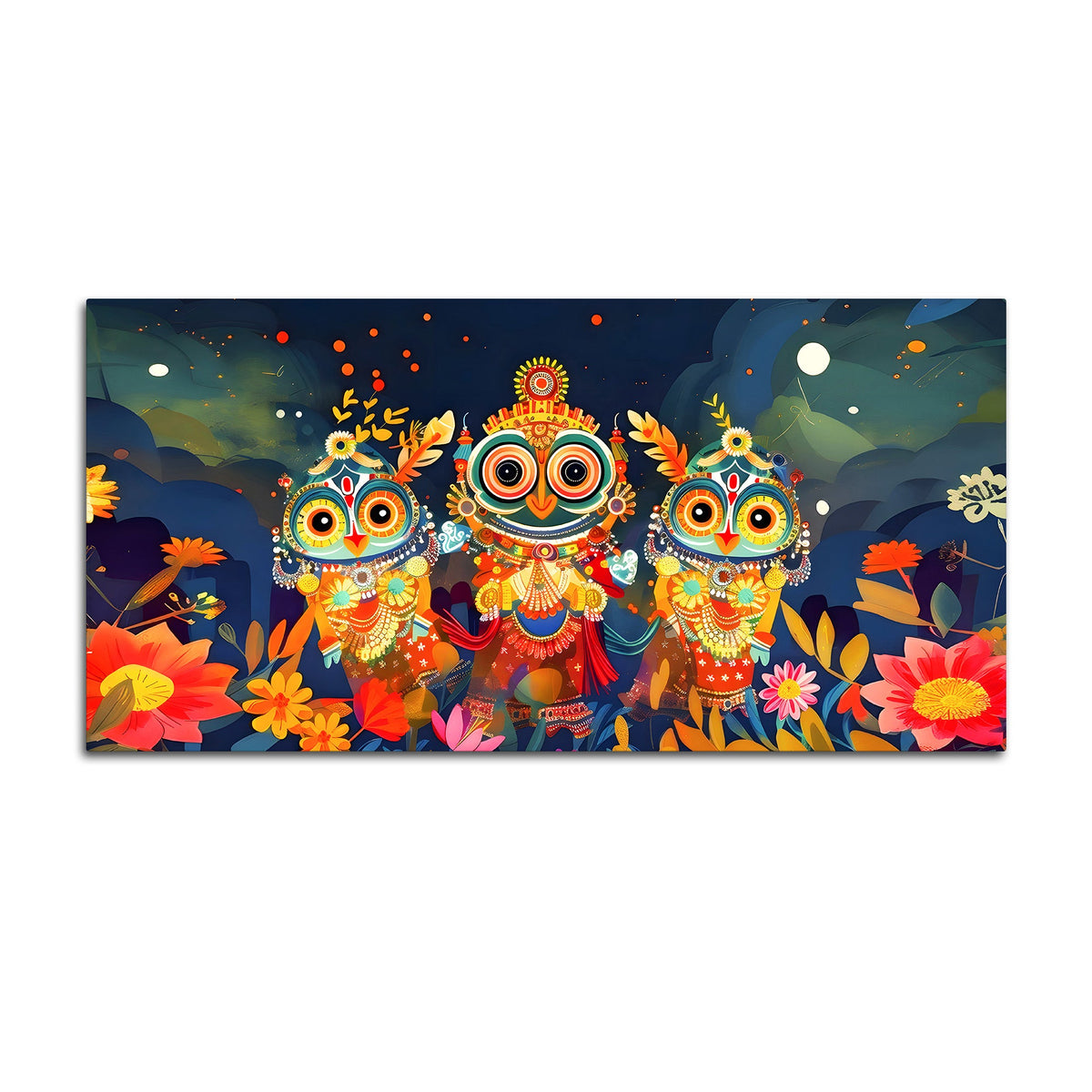 Premium Shree Jagannath Wall Art Canvas Painting