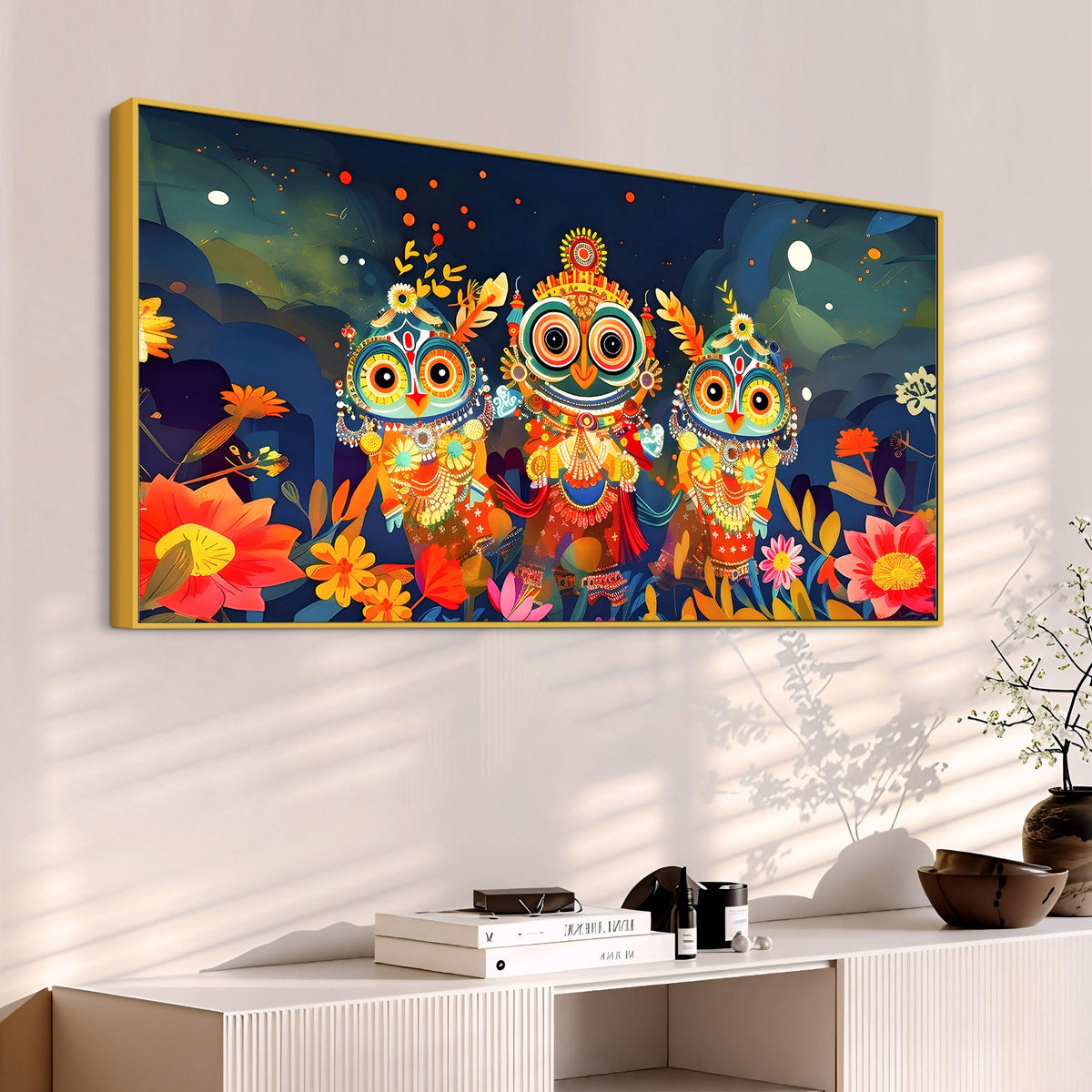Premium Shree Jagannath Wall Art Canvas Painting