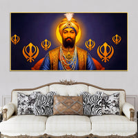 Premium Sikh Guru Wall Painting for Home & Office