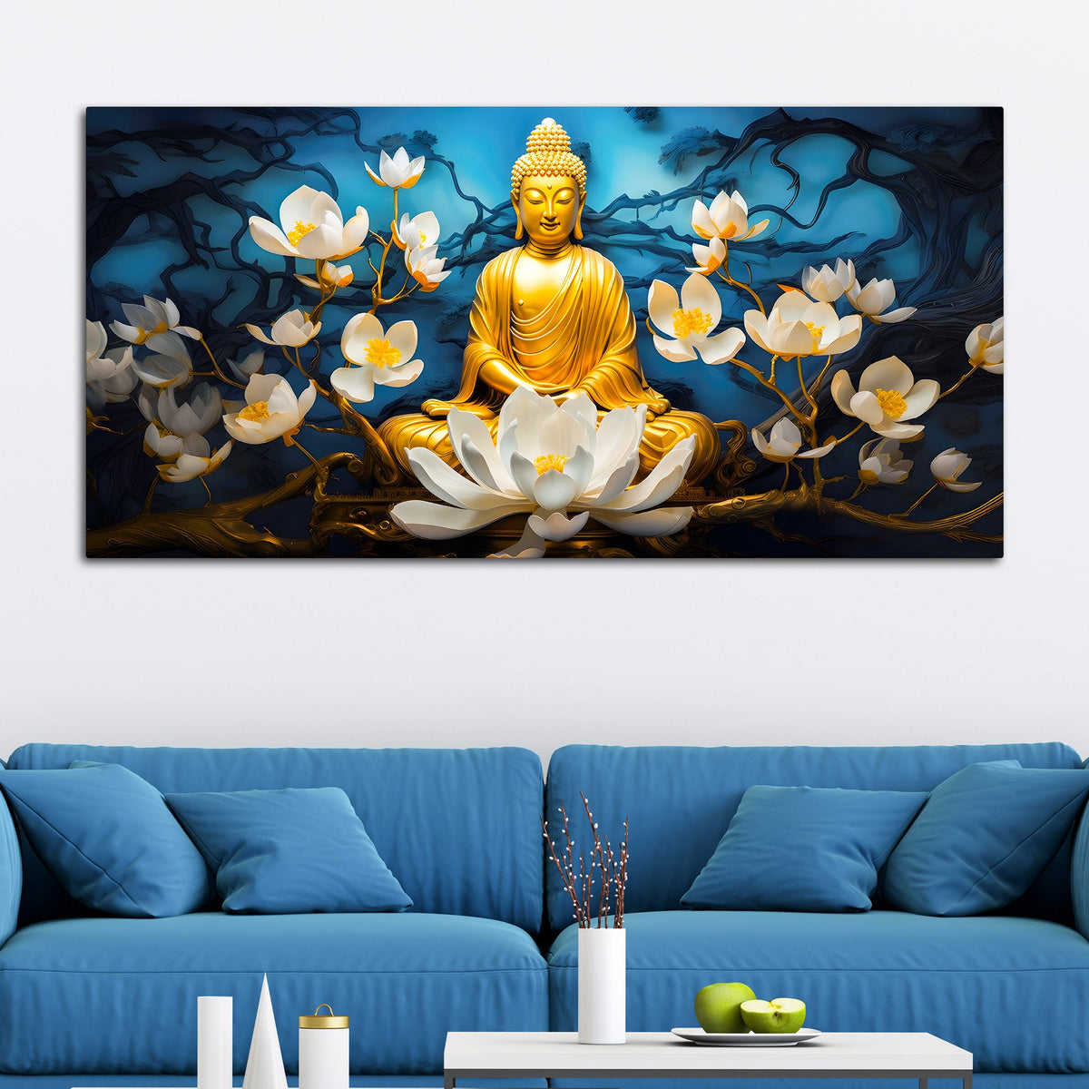 Premium Spiritual Buddha Canvas Painting for Home Décor