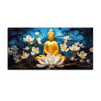 Premium Spiritual Buddha Canvas Painting for Home Décor