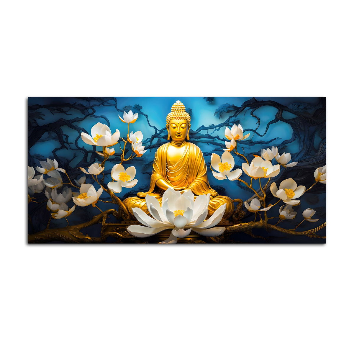 Premium Spiritual Buddha Canvas Painting for Home Décor