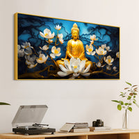 Premium Spiritual Buddha Canvas Painting for Home Décor