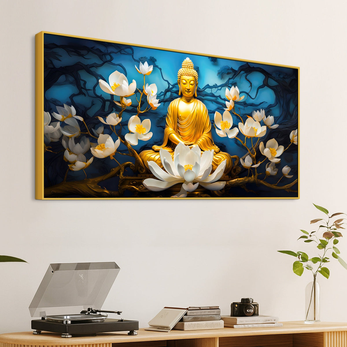 Premium Spiritual Buddha Canvas Painting for Home Décor