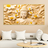 Premium Spiritual Décor Gautam Buddha Canvas Wall Painting
