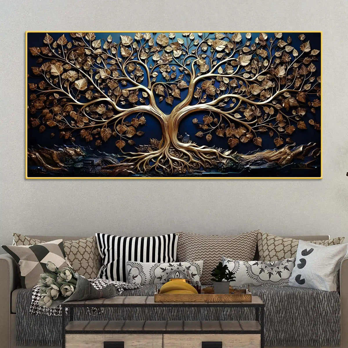 Premium Tree of Life Wall Canvas Painting for Interiors