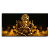 Premium Wall Painting of Golden Lord Ganesha