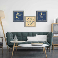 Premium Warli Art Wall Hanging Painting Set of Three