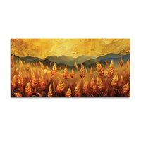 Premium Wheat Field Canvas Wall Painting for Home Décor