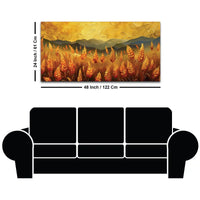 Premium Wheat Field Canvas Wall Painting for Home Décor