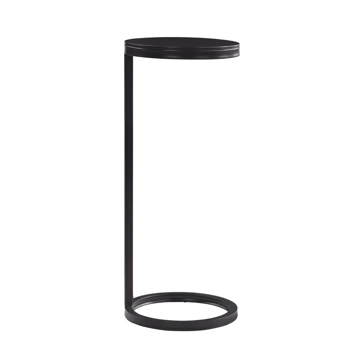 Ring Base Black Marble Designer Side Table